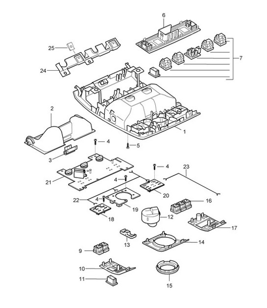 Diagram 903-006 Porsche Panamera Turbo V8 4.8L 电子设备