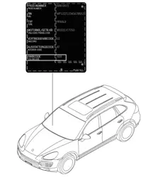 Aplicador de retoque de pintura / Pinturas Cayenne 92A (958) 2011-18