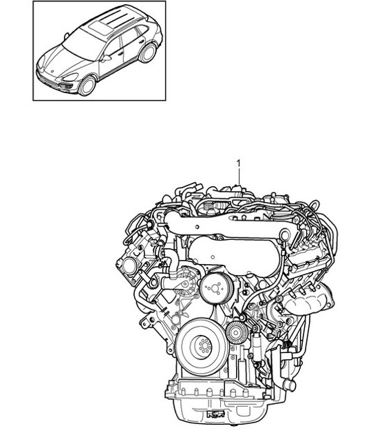 Diagram 101-020 Porsche 911 & 912 (1965-1989) Engine
