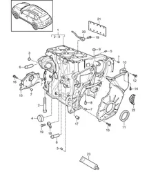 Carterhuis / Afzonderlijke onderdelen (Model: 5502,CEYA) Cayenne 92A (958) 3.6L 2011-18