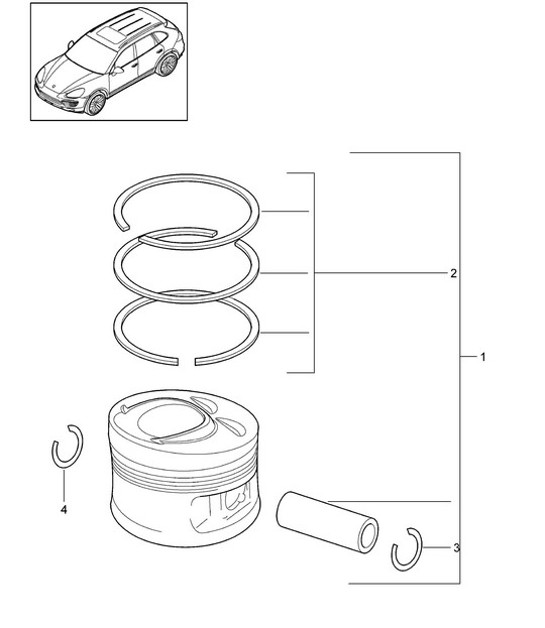 Diagram 102-055 Porsche Cayenne MK3 (958) 2010-2017 Moteur
