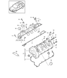 Ventildeckel (Modell: 4802,4852, CFTB,CFT, CYXA,CYX) Cayenne 92A (958) 4.8L 2011-18