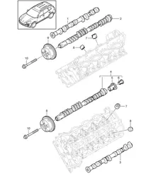 Nockenwelle (Modell: 4802,4852, CFTB,CFT, CYXA,CYX) Cayenne 92A (958) 4.8L 2011-18