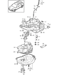 Carter conducteur d'huile / Pompe à huile / Carter d'huile (Modèle : 059E) Cayenne 92A (958) 3.0L DIESEL >>05/2011