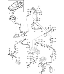 水冷/水箱 (PR:D50,D1V) Cayenne 92A (958) 3.0L 柴油 >>2011