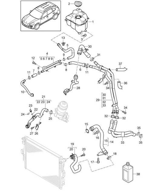 Diagram 105-047 Porsche Macan (95B) MK2 2019-2021 