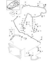 Waterkoeling (PR:D50,D1V) Cayenne 92A (958) 3.0L DIESEL >>2011