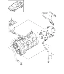 Ventilación para tanque de combustible (Modelo: CURA,CUR, CXZA,CXZ) Cayenne 92A (958) 3.6L 2011-18