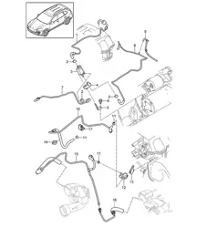 Control line / Pressure line (Model: 4852,CFTB, CFT,CYXA,CYX) Cayenne 92A (958) 4.8L 2011-18