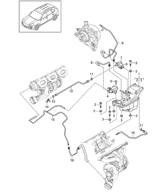 Diagram 107-090 Porsche 911 & 912 (1965-1989) Engine