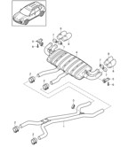 Fuel System, Exhaust System Cayenne 92A (958) 2010-2017