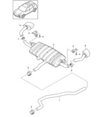Fuel System, Exhaust System Cayenne 92A (958) 2010-2017