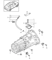 Trasmissione sostitutiva/cambio manuale/parti singole (PR:D34,G0L) Cayenne 92A (958) 3.6L 2011-18