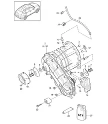 Verteilergetriebe / Einbaufertig (PR:DT1, DT5,DD8, DU2,DU3, D34) Cayenne 92A (958) 3.6L / 4.8L / 4.2L DIESEL 2015>>