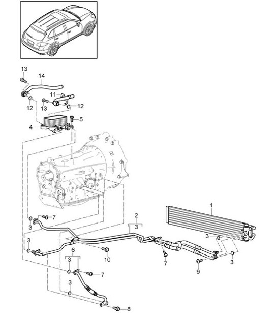 Diagram 360-020 Porsche 卡宴轿跑车 V6 3.0L 汽油 340Hp 