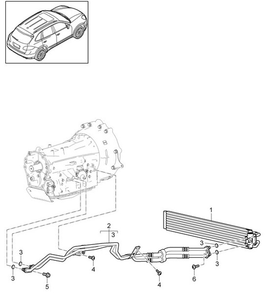 Diagram 360-040 Porsche 卡宴 9PA (955) 2003-2006 传播