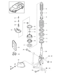 Suspension / Steel (PR:1BA,1BH, 1BW,1BZ) Cayenne 92A (958) >>2014