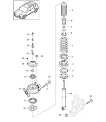 Suspension / Steel (PR:1BA,1BH, 1BW,1BZ) Cayenne 92A (958) >>2014