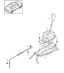 选择杆 / Tiptronic (PR:G1G) Cayenne 92A (958) >>2014 年
