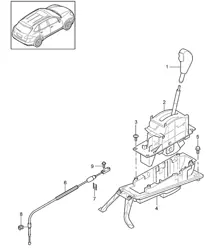 选档杆 / Tiptronic (PR:G1G) Cayenne 92A (958) 2015>>