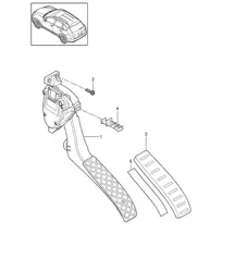 Pedals / Throttle control Cayenne 92A (958)  >>2014