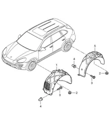 Rivestimento / Passaruota Cayenne 92A (958) >>2014
