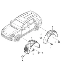 Rivestimento / Passaruota - 2a GENERAZIONE - Cayenne 92A (958) 2015>>
