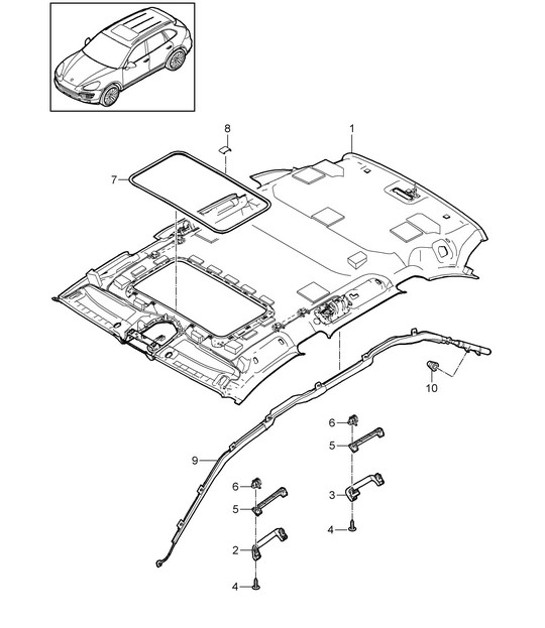 Diagram 807-030 Porsche 924 (1977-1988) Body
