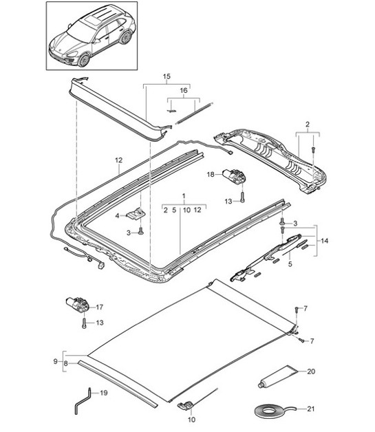 Diagram 811-010 Porsche Cayman 718C (982C) 2017>> Body
