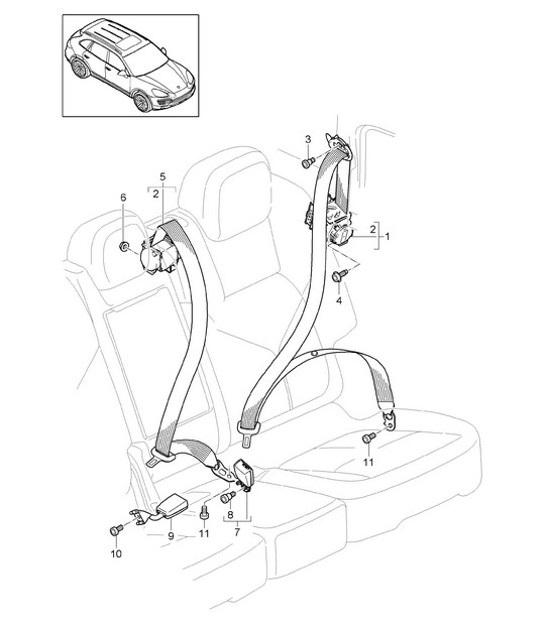 Diagram 812-005 Porsche 911 & 912 (1965-1989) Body