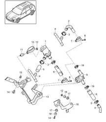 加热器 / 泵 / 进气歧管 (PR:-D11) Cayenne 92A (958) 2011-18