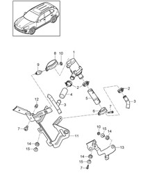 Calentador/bomba/colector de admisión (PR:D11, China) Cayenne 92A (958) 3.0L gasolina 2011-18