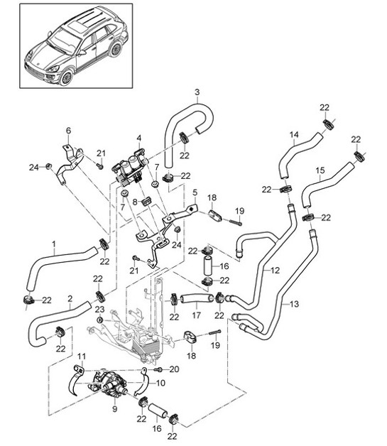 Diagram 813-016 Porsche 911/912 (1965-1989) Karosserie