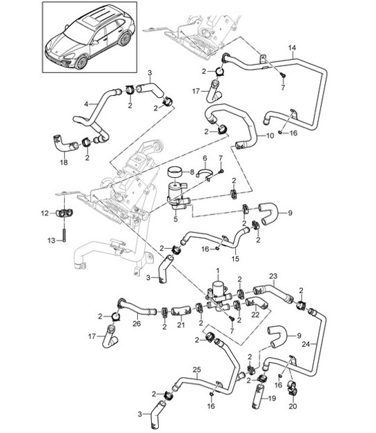 Diagram 813-020 Porsche 992 Carrera 2S 3.0L 