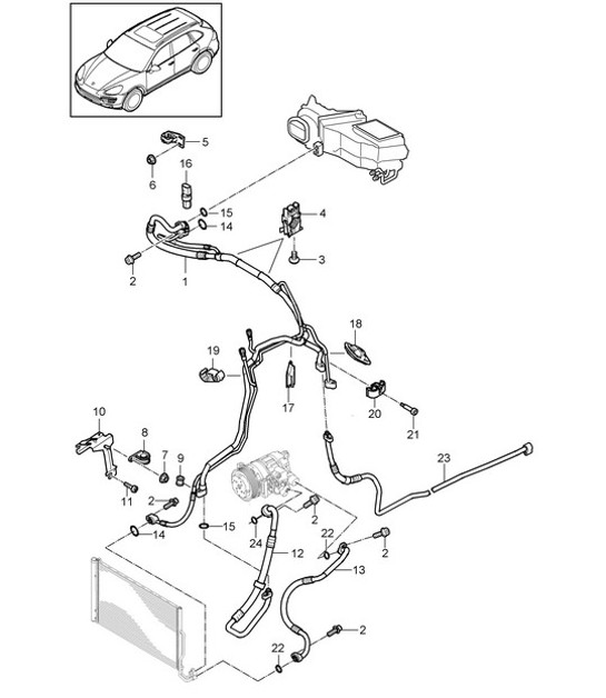 Diagram 813-061 Porsche 996 C4 3.6L 09/01-2005  车身