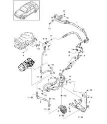 Refrigerant circuit / Hybrid (PR:GP1,0K3, 9AD) Cayenne 92A (958) 3.0L Hybrid >>2016