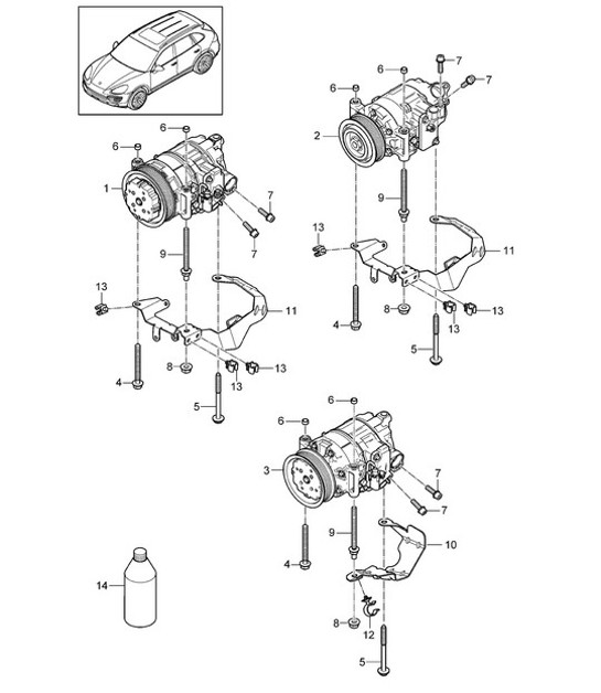 Diagram 813-072 Porsche Boxster 986/987/981 (1997-2016) Body