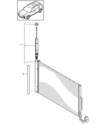 Condensador / Aire acondicionado Cayenne 92A (958) 2011-18