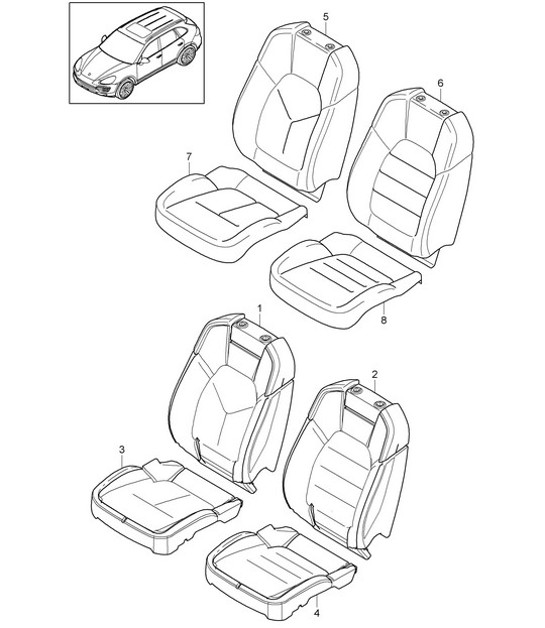Diagram 817-002 Porsche 911 & 912 (1965-1989) Body