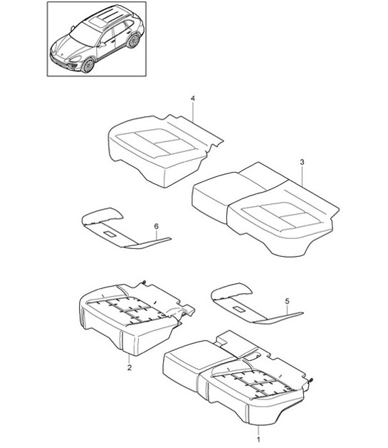 Diagram 817-040 Porsche 911 & 912 (1965-1989) Body