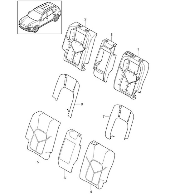 Diagram 817-050 Porsche 911 & 912 (1965-1989) Body