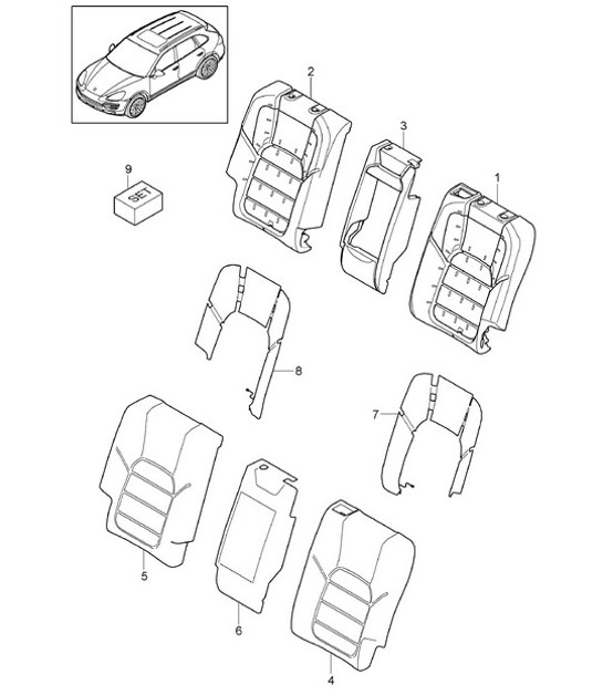 Diagram 817-055 Porsche 911 & 912 (1965-1989) Body