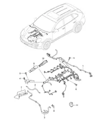 Cableado / Motor Cayenne 92A (958) >> 2014