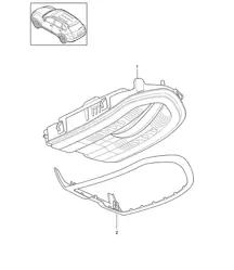控制台/车顶（参见维修手册）Cayenne 92A (958) 2017>>