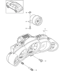 Instrumentos / Brújula / Instrumentos / Esfera / Negro / plateado Cayenne 92A (958) 2013-2014
