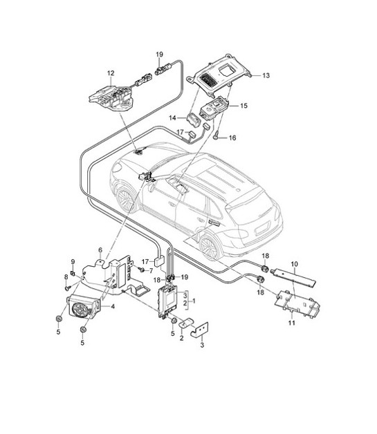 Diagram 911-005 Porsche Cayenne 9YA 2018-2023 