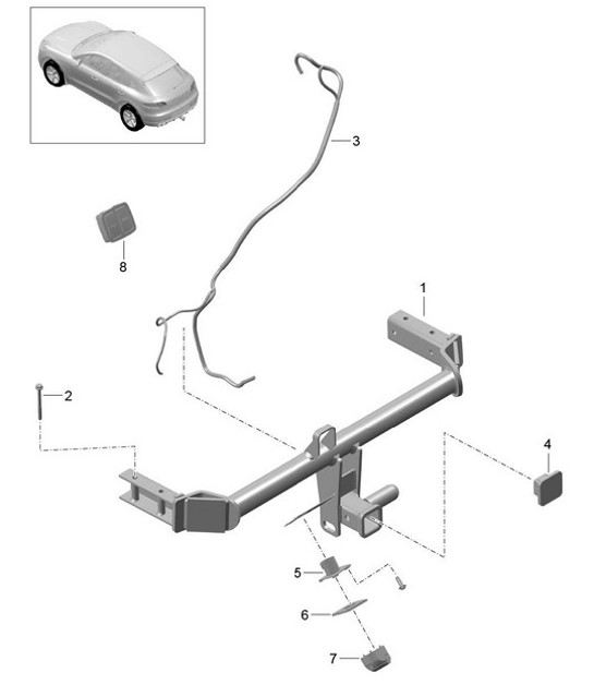 Diagram 002-000 Porsche Cayenne Turbo E-Hybrid Coupe with GT Package V8 4.0 739Hp 