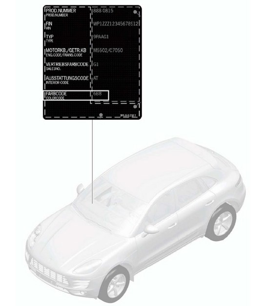 Diagram 004-000 Porsche Cayenne Turbo / Turbo S 4.8L 2007>> Accessories & others 