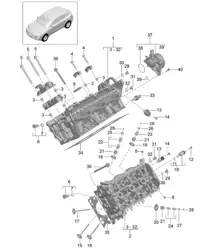 Culata / Bomba de vacío (Modelo: CTMA,CTM, CTLA,CTL, DCNA,DCN, DHKA,DHK) 95B.1 Macan 3.0L / 3.6L 2014-18