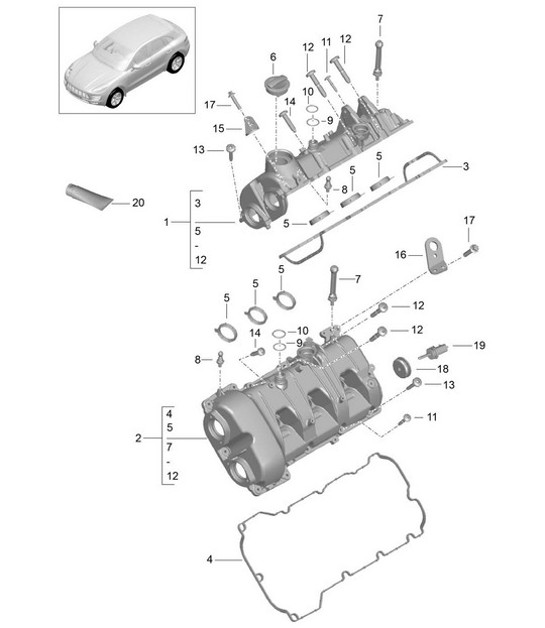 Diagram 103-015 Porsche Taycan (9J1) MK1 2020-2024 